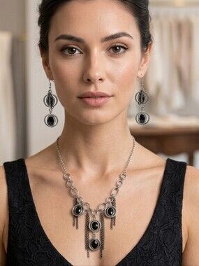 Handcrafted Necklace And Earring Set